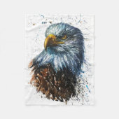 American Eagle Watercolor Fleecedecke (Vorderseite)