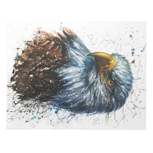 American Eagle Watercolor Notizblock (Vorderseite)
