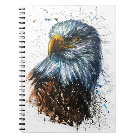 American Eagle Watercolor Notizblock (Vorderseite)