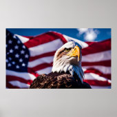 American Eagle x Flag Poster (Vorne)