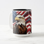 American Eagle Zweifarbige Tasse (Vorderseite Links)