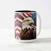 American Eagle Zweifarbige Tasse (VorderseiteRechts)