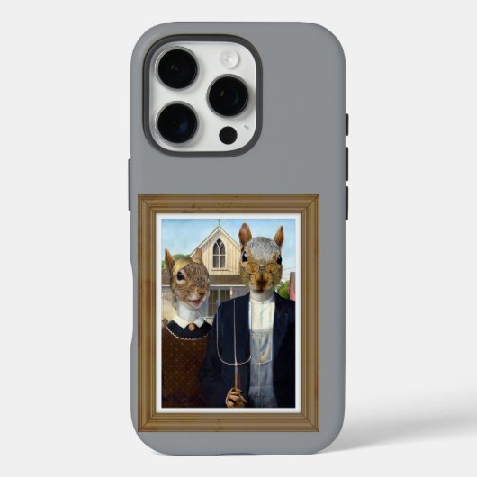 American Eichhörnchen Gothic - lustig Case-Mate iPhone Hülle (Rückseite)