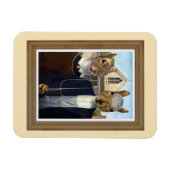 American Eichhörnchen Gothic - lustig Magnet (Horizontal)