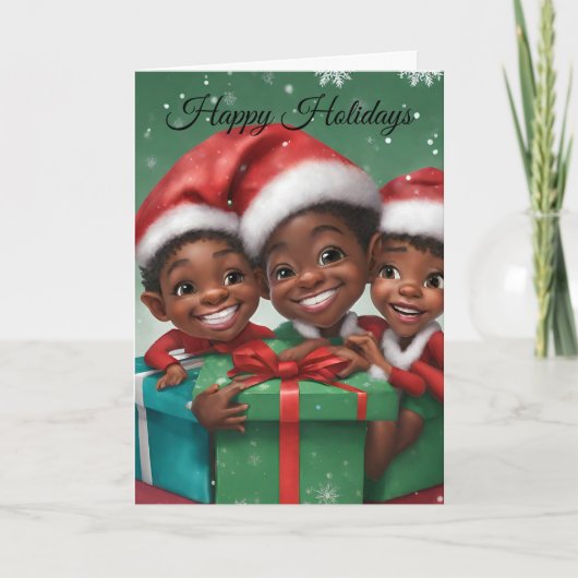 American Elf Holiday Card Karte (Vorderseite)