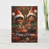American Elf Holiday Card Karte (Vorderseite)