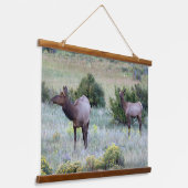 American Elk | Colorado Wandteppich Mit Holzrahmen (Gewinkelt)