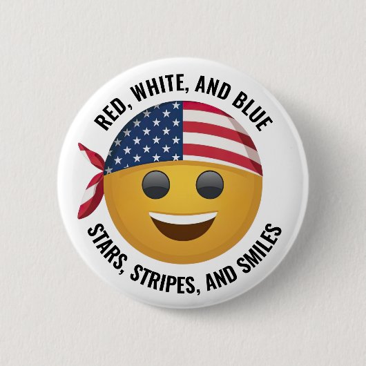 American Emoji Face Button (Vorderseite)