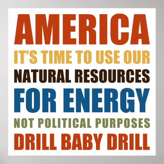 American Energy Poster (Vorne)