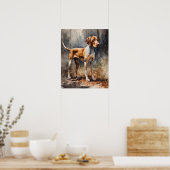 American English Coonhound Dog Art Print Poster (Küche)