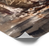 American English Coonhound Dog Art Print Poster (Ecke)