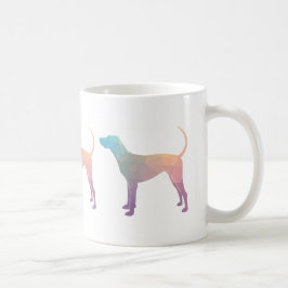 American English Coonhound Geometric Silhouette Kaffeetasse