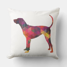 American English Coonhound Geometric Silhouette
