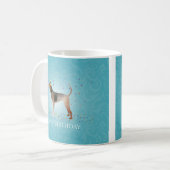 American English Coonhound Happy Birthday Design Kaffeetasse (Vorderseite Links)