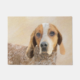 American English Coonhound Painting - Dog Art Fußmatte