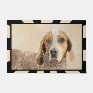 American English Coonhound Painting - Dog Art Fußmatte