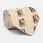 American English Coonhound Painting - Dog Art Krawatte (Gerollt)