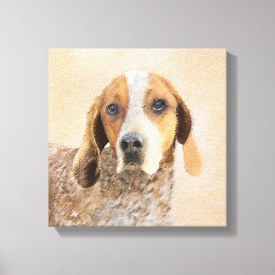 American English Coonhound Painting - Dog Art Leinwanddruck