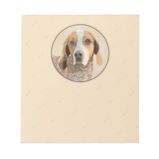 American English Coonhound Painting - Dog Art Notizblock
