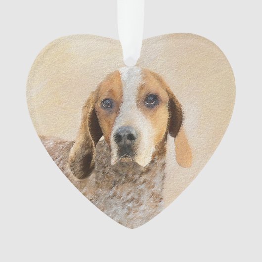American English Coonhound Painting - Dog Art Ornament (Vorderseite)