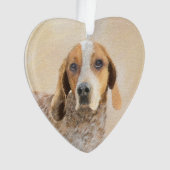 American English Coonhound Painting - Dog Art Ornament (Vorderseite)