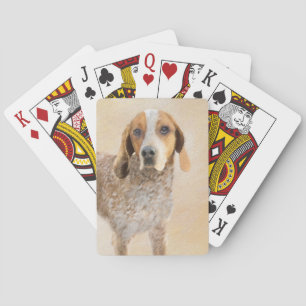 American English Coonhound Painting - Dog Art Spielkarten