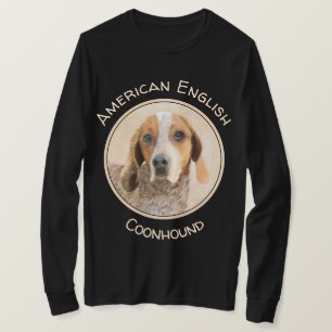 American English Coonhound Painting - Hundekunst T-Shirt