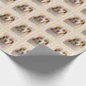 American English Coonhound Painting - Original Art Geschenkpapier (Ecke)