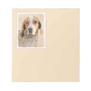 American English Coonhound Painting - Original Art Notizblock