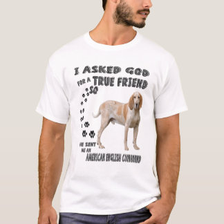 American English Coonhound Quote Mama Vater Print, T-Shirt