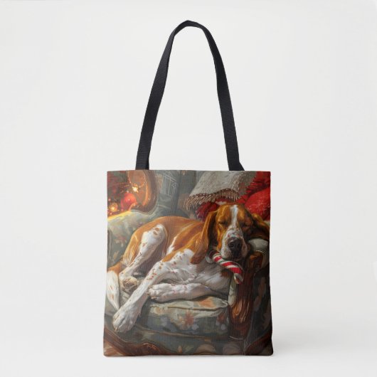 American English Foxhound Dog Weihnachtsfest Tasche (Vorderseite)
