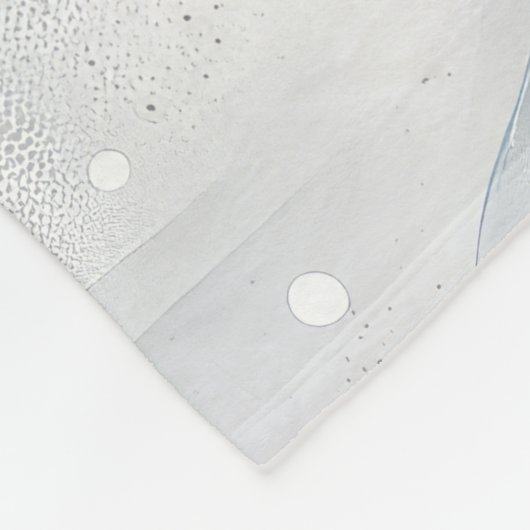 American English Foxhound Dog Winter Christmas Joy Fleecedecke (Ecke)