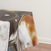 American English Foxhound Dog Winter Christmas Joy Tischdecke (Beispiel)