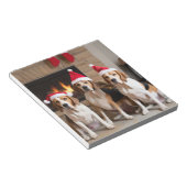 American English Foxhound Fireplace Weihnachten Notizblock (angewinkelt)