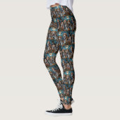 American English Foxhound Halloween Spooky Leggings (Links)
