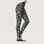 American English Foxhound Halloween Spooky Leggings (Rechts)