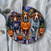 American English Foxhound in Halloween Costumes Button (Beispiel)