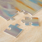 American English Foxhound on Beach, Sommergeschenk Puzzle (Seite)