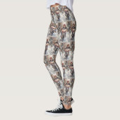 American English Foxhound Riding Bike Weihnachten Leggings (Links)