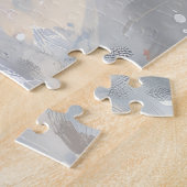 American English Foxhound Riding Bike Weihnachten Puzzle (Seite)