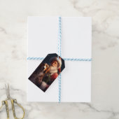 American English Foxhound Santa Claus Weihnachten Geschenkanhänger (Mit Garn)