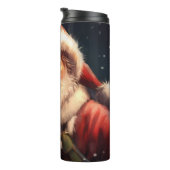 American English Foxhound Santa Claus Weihnachten Thermosbecher (Nach rechts gedreht)