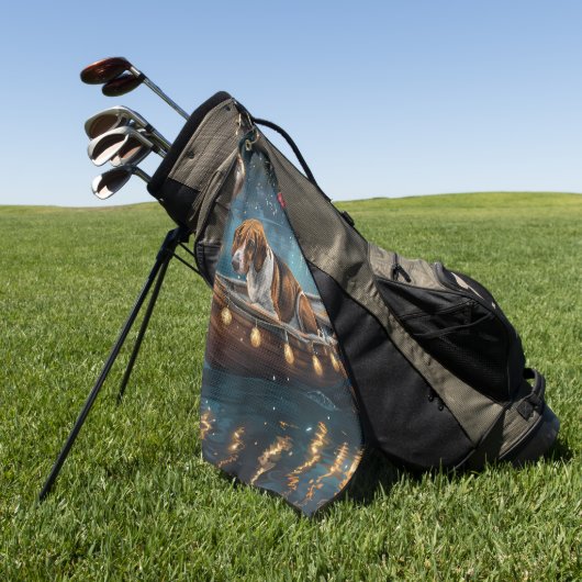 American English Foxhound Weihnachtsfest Reise Golfhandtuch (Gras)