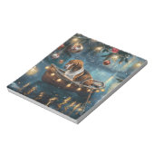 American English Foxhound Weihnachtsfest Reise Notizblock (Rotiert)