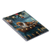 American English Foxhound Weihnachtsfest Reise Notizblock (Rechte Seite)