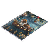 American English Foxhound Weihnachtsfest Reise Notizblock (Linke Seite)