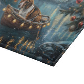 American English Foxhound Weihnachtsfest Reise Schneidebrett (Ecke)