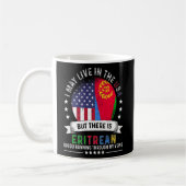 American Eritrean Zuhause in US Patriot American E Kaffeetasse (Links)