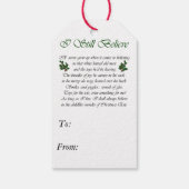 American Eskie Christmas Geschenke Geschenkanhänger (Rückseite)