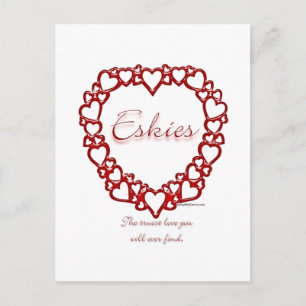 American Eskie True Love Postkarte